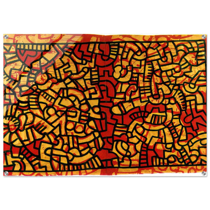 UNTITLED 1979 - Keith Haring Acrylic Print - 70x100 cm / 28x40″ inches | Keith Haring Wall Art | Keith Haring Prints
