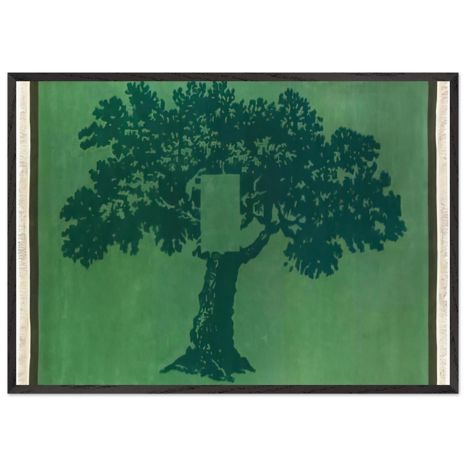 Albero Per Terra - 1984 - Mario Schifano Framed Art Print – Black Wooden Frame - Default Title - -Framed Art Print