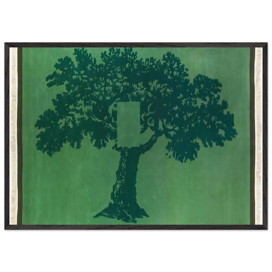 Albero Per Terra - 1984 - Mario Schifano Framed Art Print – Black Wooden Frame - Default Title - -Framed Art Print