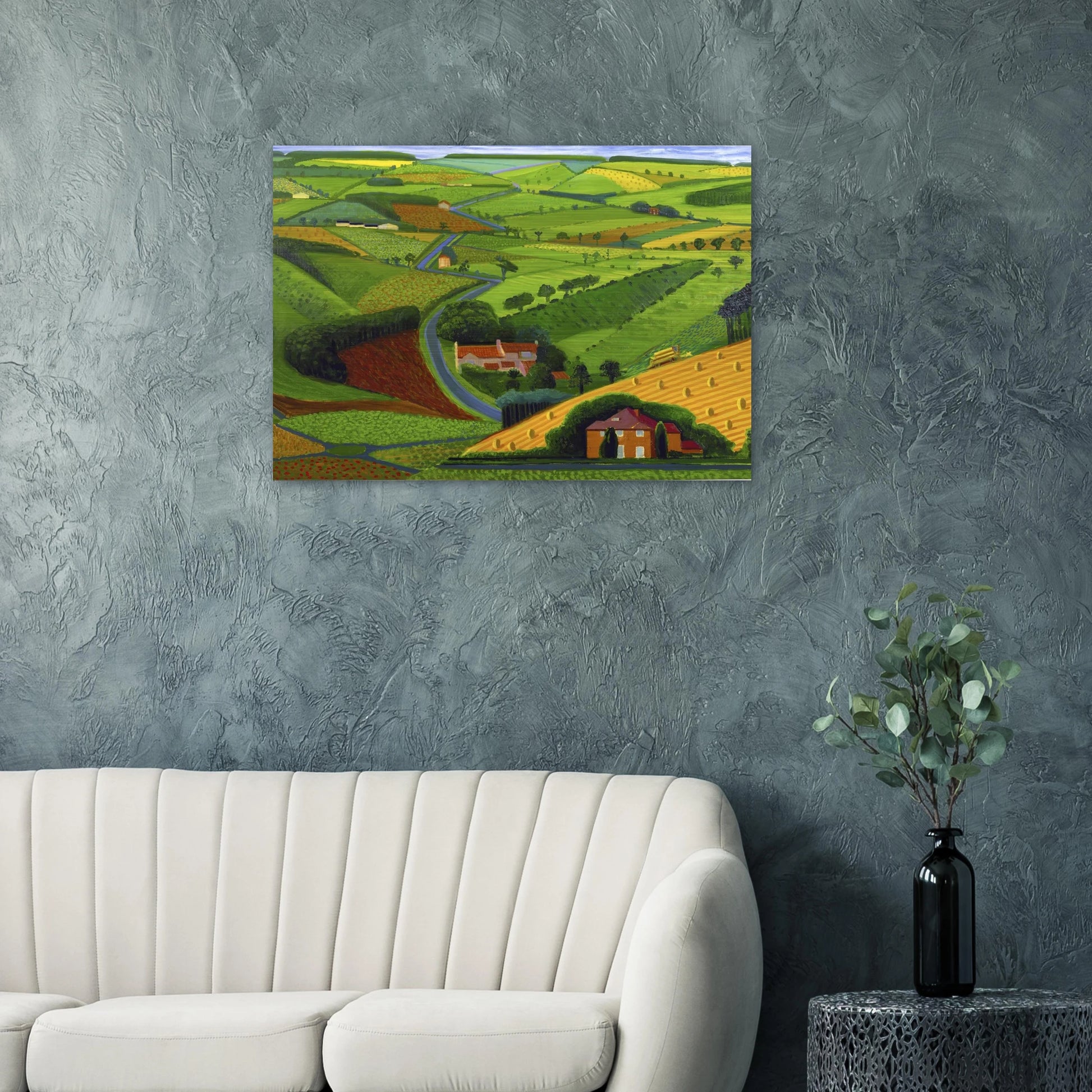 David Hockney - David Hockney Brushed Aluminum Print - 70x100 cm / 28x40 inches | David Hockney Aluminum Print | David Hockney Prints