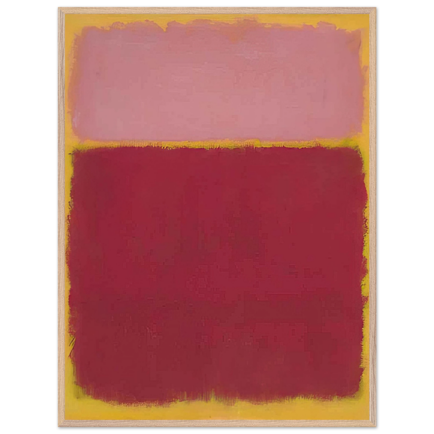Mark Rothko - Untitled No. 17 - 1961 Wall Art - 21x29.7 cm / 8x12" - Premium Wooden Framed Poster With Fine Art Paper - Black frame