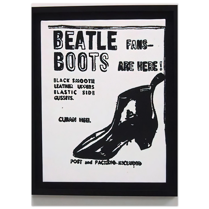 Andy Warhol - Beatle Boots Fine Art Poster