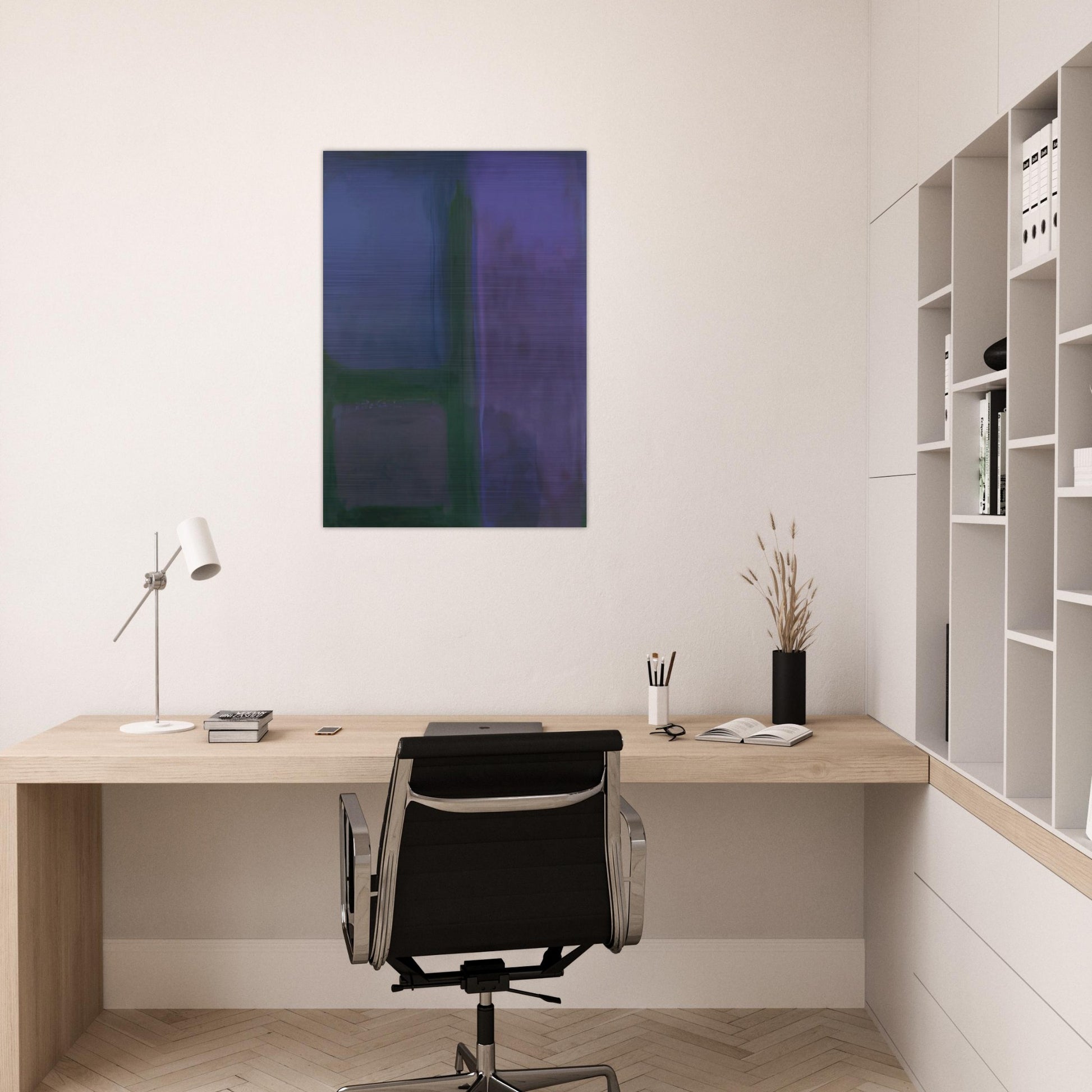 AFTERNOON 1971 - Esteban Vicente Brushed Aluminum Print - 70x100 cm / 28x40 inches | Esteban Vicente Aluminum Print | Esteban Vicente Prints