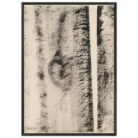 Untitled N3 - Barnett Newman Framed Art Print – Black Wooden Frame - Default Title - -Framed Art Print