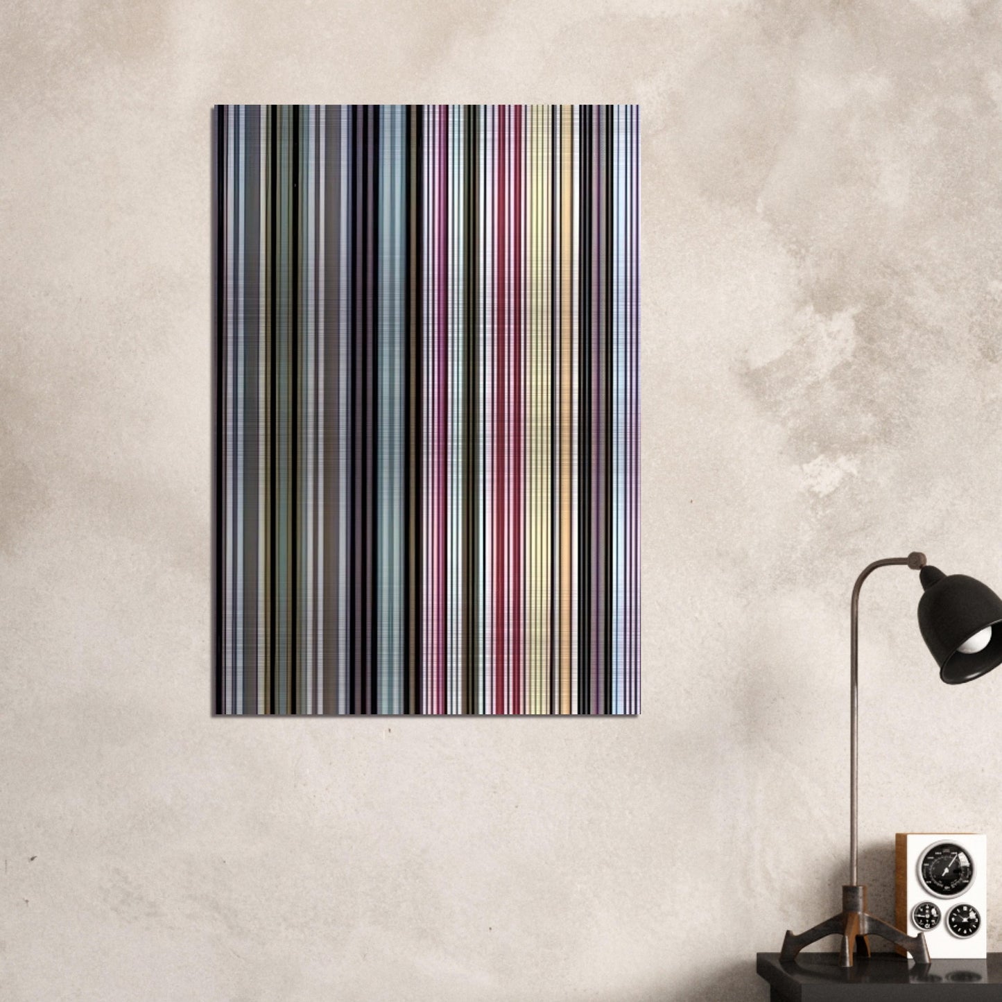 Black Dahlia - 1971 - Gene Davis Brushed Aluminum Print - 70x100 cm / 28x40 inches | Gene Davis Aluminum Print | Gene Davis Prints