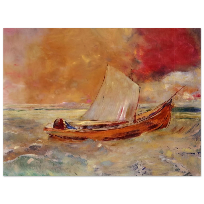 Odilon Redon - YELLOW BOAT  75x100 cm / 30x40inches Fine Art Poster