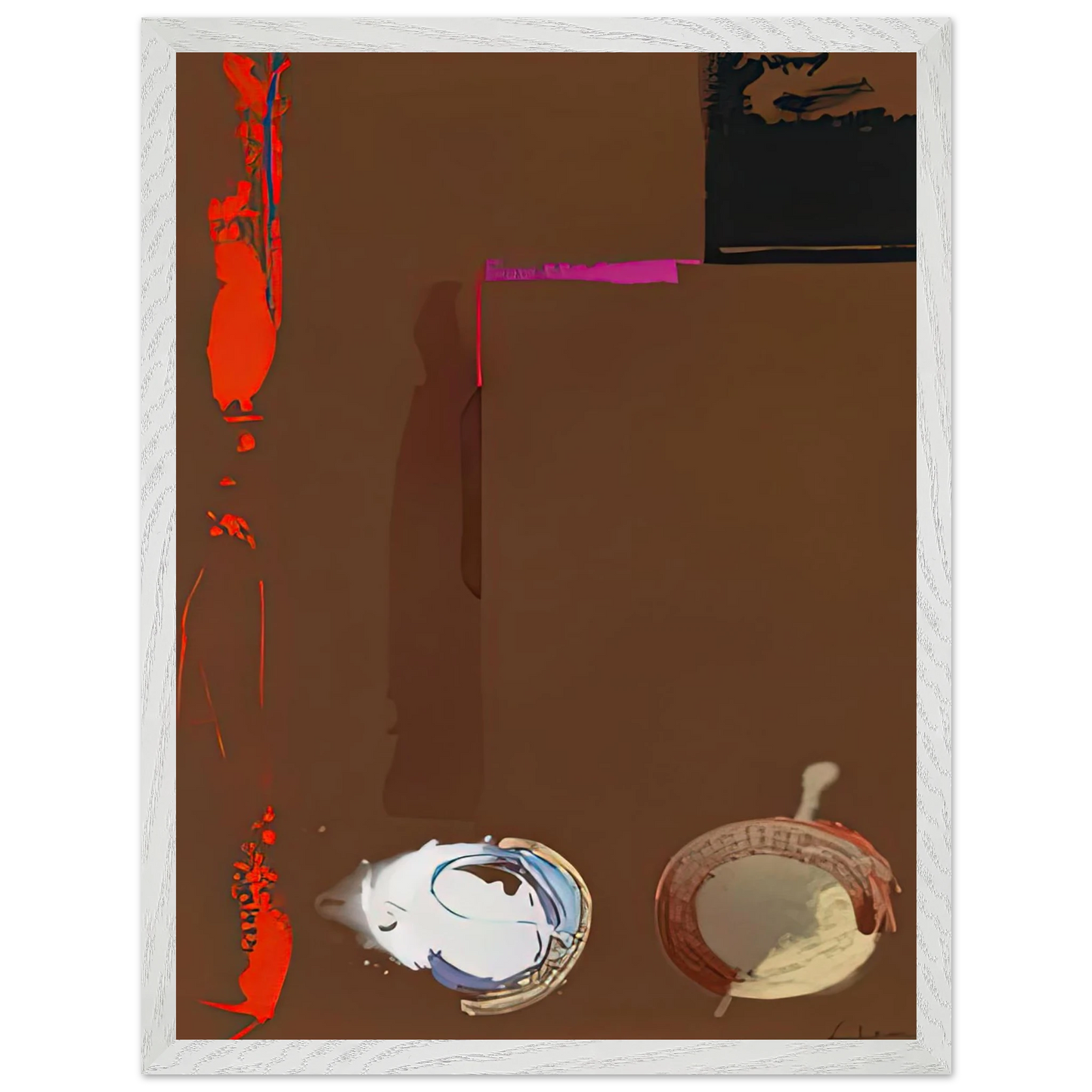 Helen Frankenthaler - Syzygy, 1987- Wall Art - 21x29.7 cm / 8x12" - Premium Wooden Framed Poster With Fine Art Paper - Black frame
