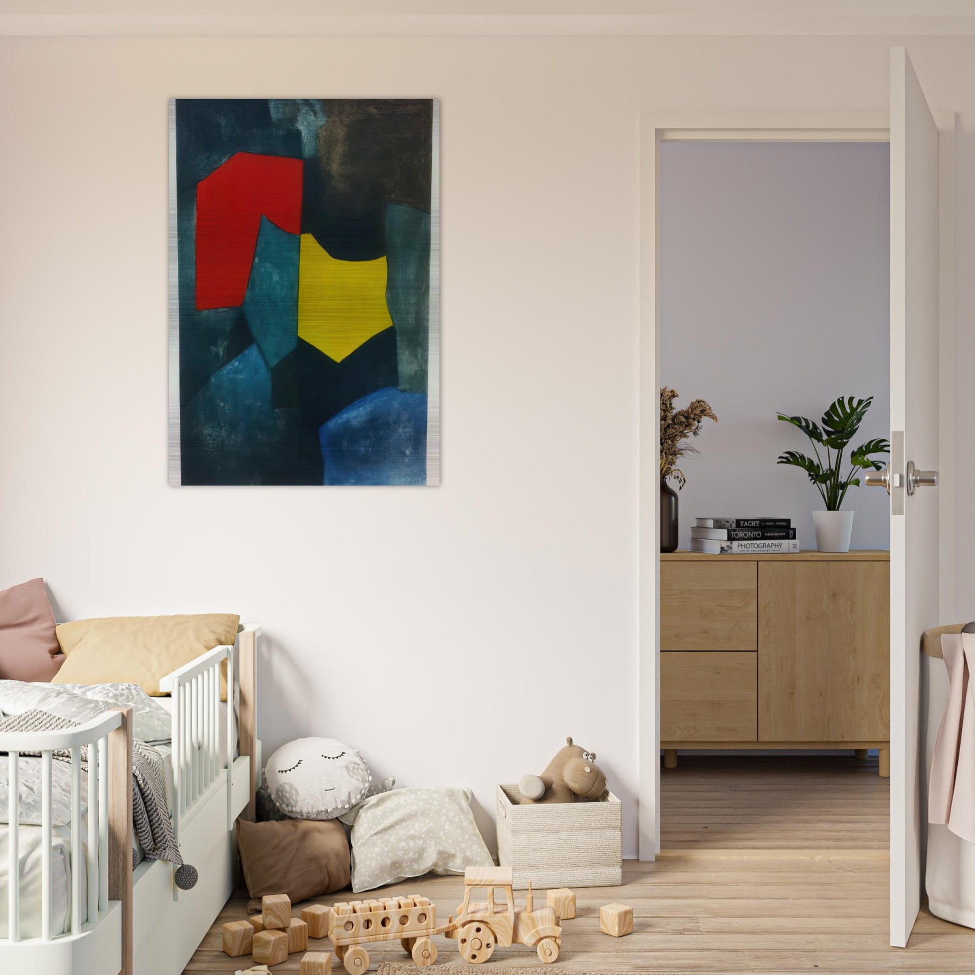 XVI - 1964 - Serge Poliakoff Brushed Aluminum Print - 70x100 cm / 28x40 inches | Serge Poliakoff Aluminum Print | Serge Poliakoff Prints