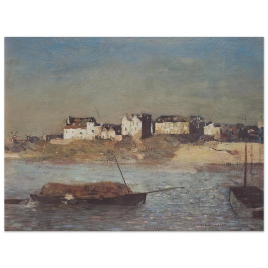 Odilon Redon - BRETON HARBOUR Fine Art Poster - Default Title