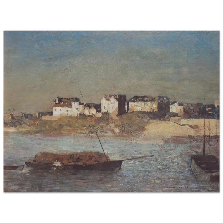 Odilon Redon - BRETON HARBOUR  75x100 cm / 30x40inches Fine Art Poster
