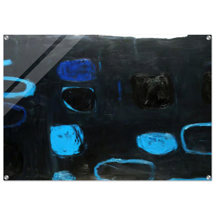Composition with Blue and Black - 1959 - William Scott Acrylic Print - 70x100 cm / 28x40″ inches | William Scott Wall Art | William Scott Prints