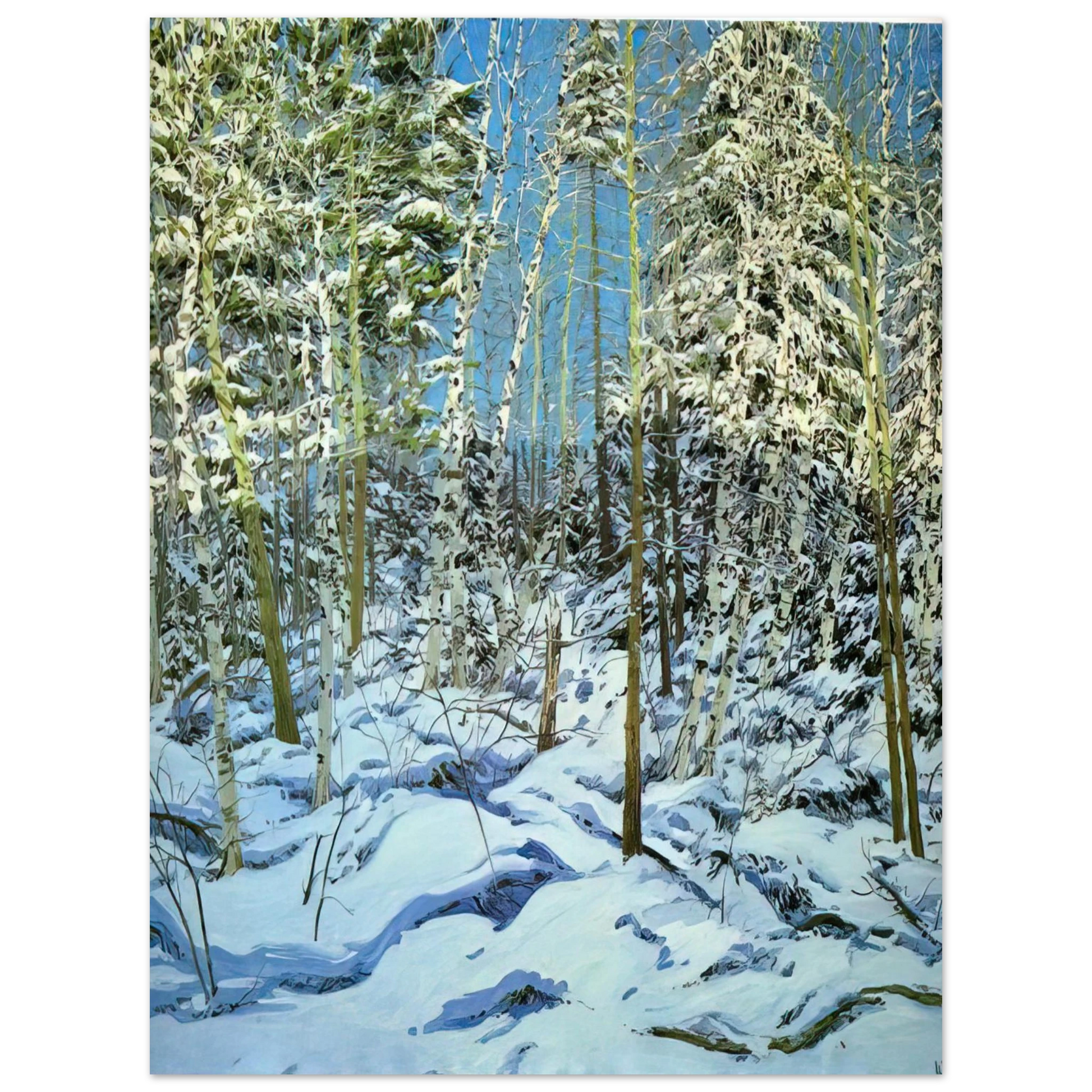 Neil Welliver - Shadow - Contemporary Realism Fine Art Poster - Default Title