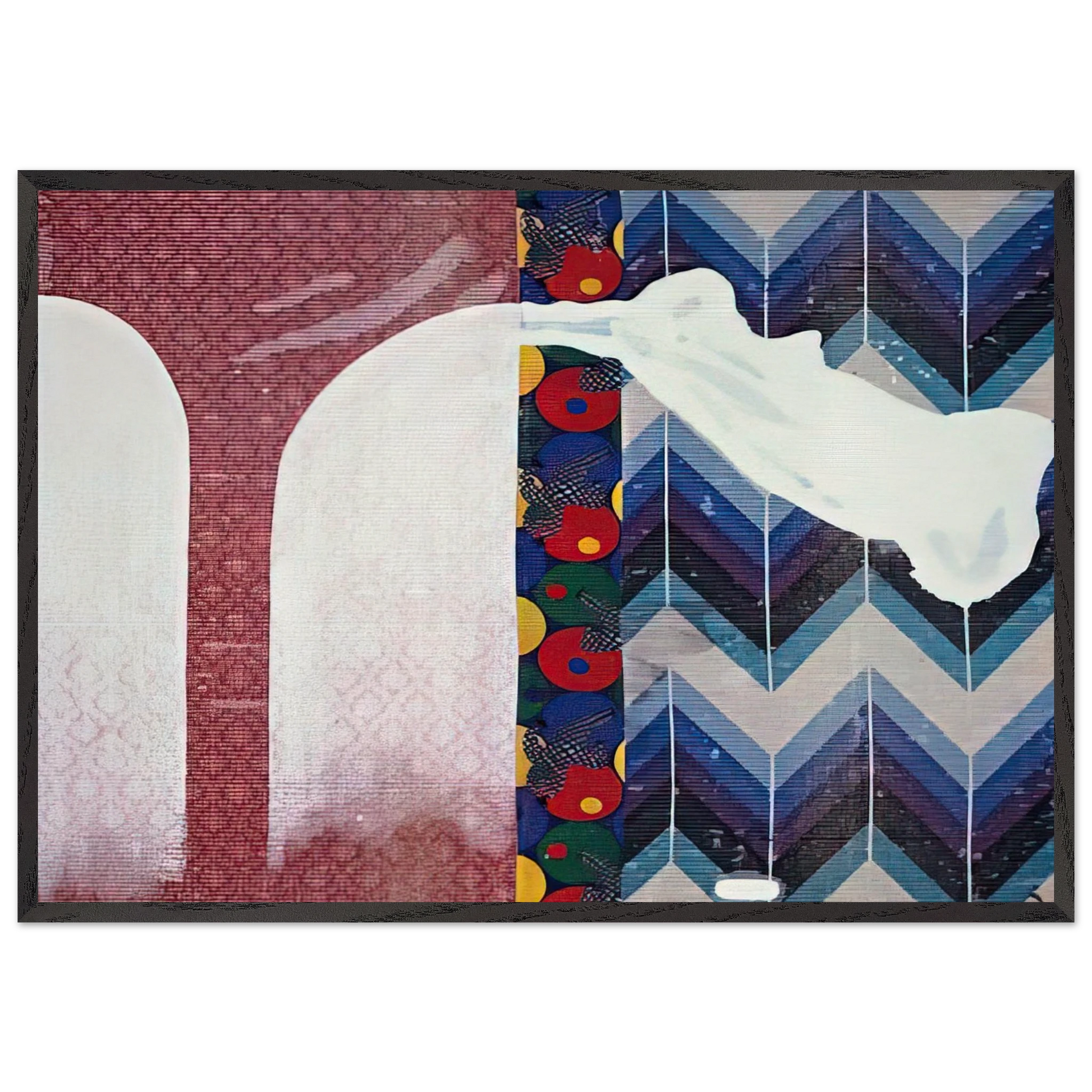 UNTITLED LENS PAINTING 2007 - Sigmar Polke Framed Art Print – Black Wooden Frame - Default Title - -Framed Art Print