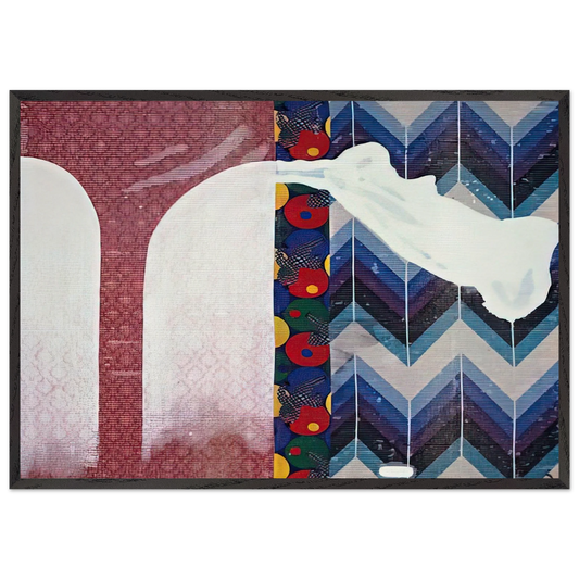 UNTITLED LENS PAINTING 2007 - Sigmar Polke Framed Art Print – Black Wooden Frame - Default Title - -Framed Art Print