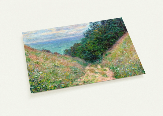 Path at La Cavee, Pourville By claude monet Pack of 10 Post Cards | claude monet Post Cards | A6 (10.5 x 14.8 cm) - 4.1 x 5.8 inches