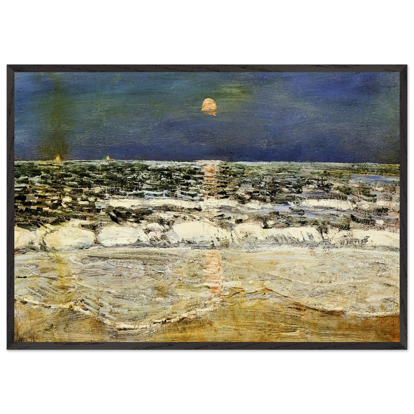 East Hampton N1 - Childe Hassam Framed Art Print – Black Wooden Frame - Default Title - -Framed Art Print