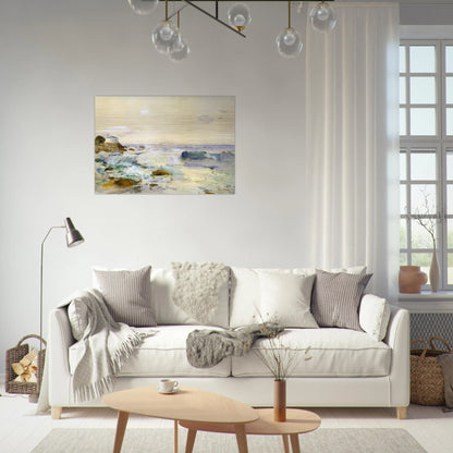 On the Brittany Coast - Childe Hassam Brushed Aluminum Print - 70x100 cm / 28x40 inches | Childe Hassam Aluminum Print | Childe Hassam Prints