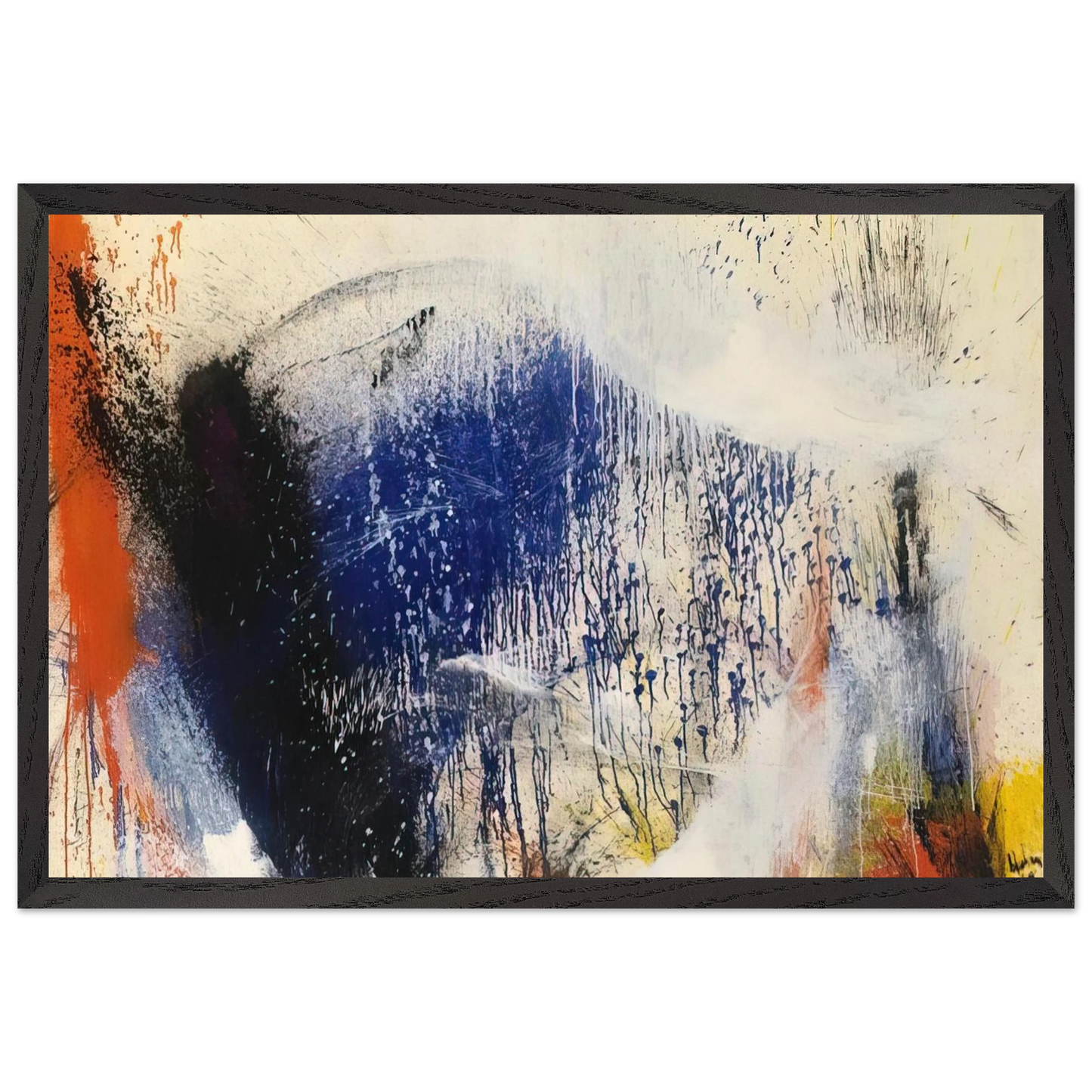 Helen Frankenthaler - Untitled - 1960 Wall art - 28x43  cm / XL (11x17 inches) - Fine Art Poster - -