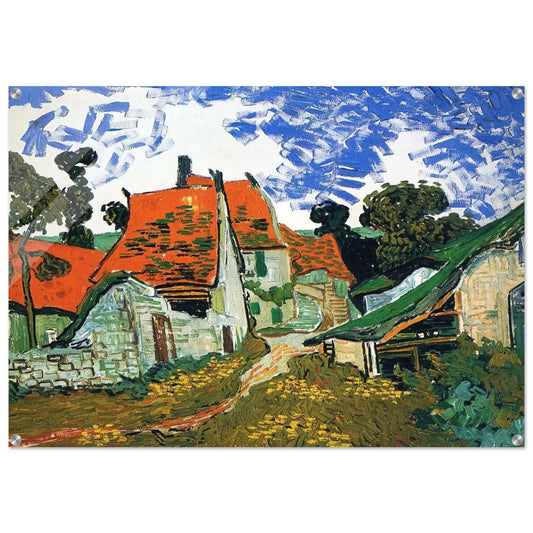 Street in Auvers-sur-Oise - Vincent van Gogh Acrylic Print - 70x100 cm / 28x40″ inches