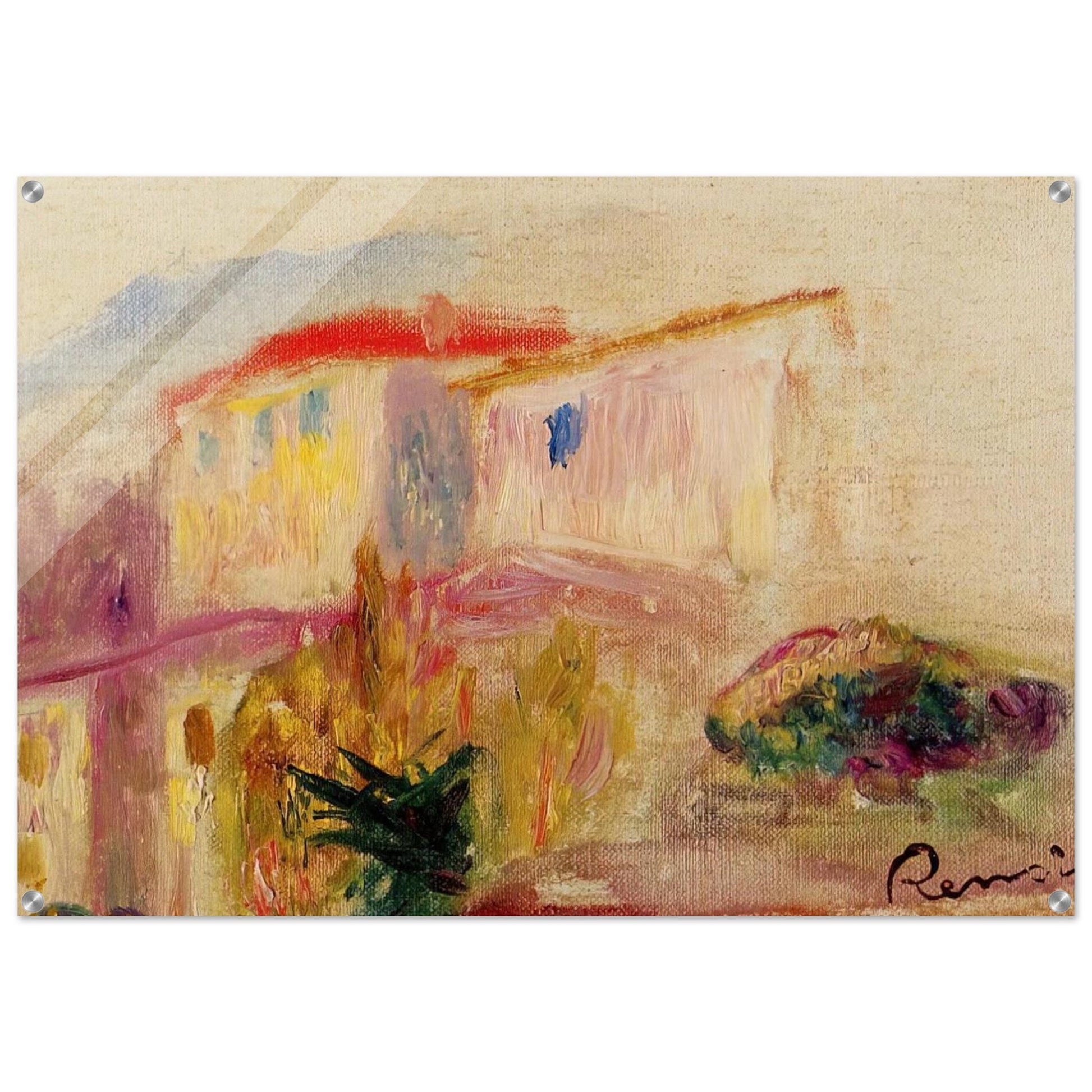 Le Poste at Cagnes study - Pierre-Auguste Renoir Acrylic Print - 70x100 cm / 28x40″ inches