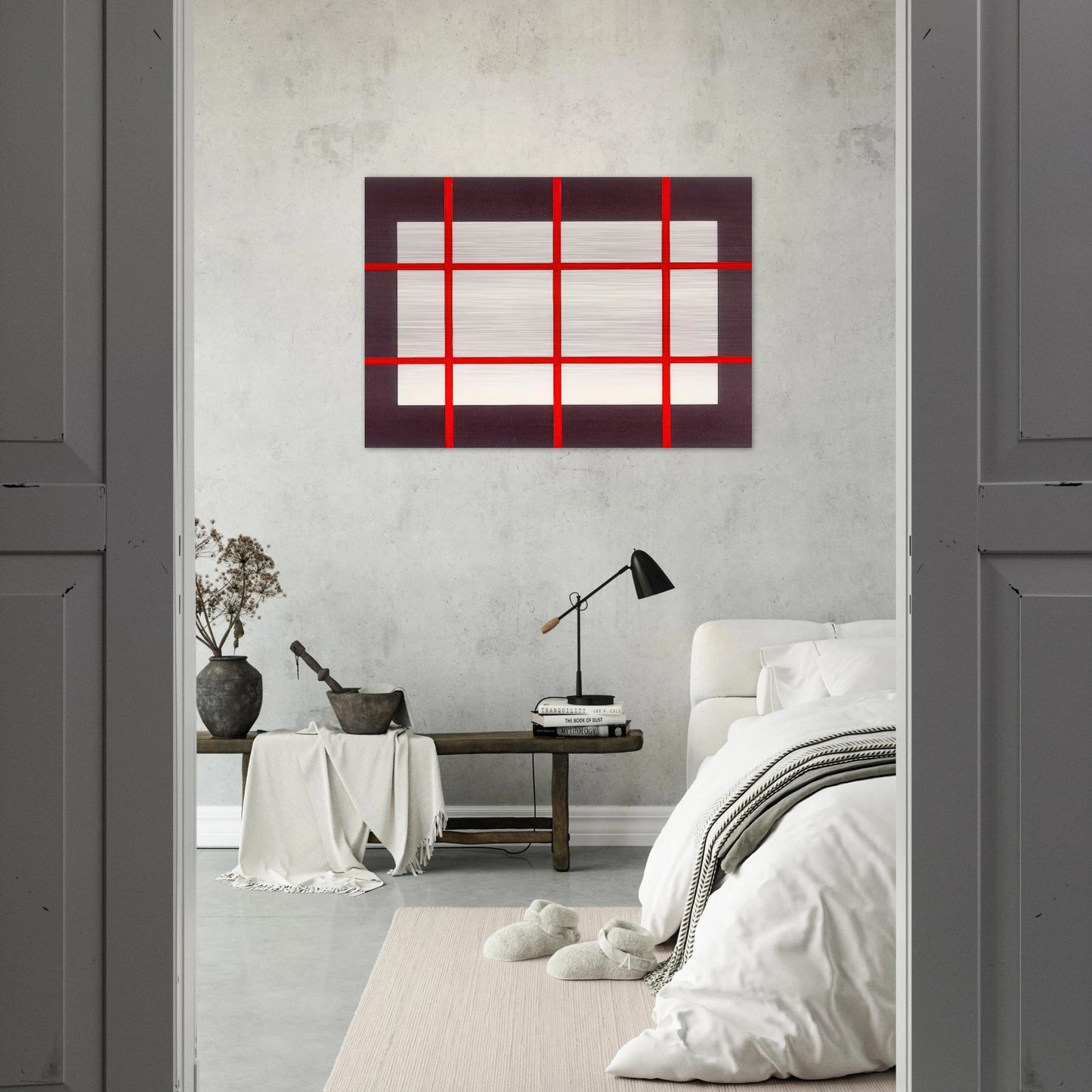 Untitled from Artists Against Torture Portfolio - 1993 - Donald Judd Brushed Aluminum Print - 70x100 cm / 28x40 inches | Donald Judd Aluminum Print | Donald Judd Prints