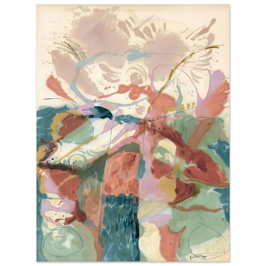 Helen Frankenthaler - Jacob's Ladder, 1957- Wall Art - 21x29.7 cm / 8x12" - Fine Art Poster - -