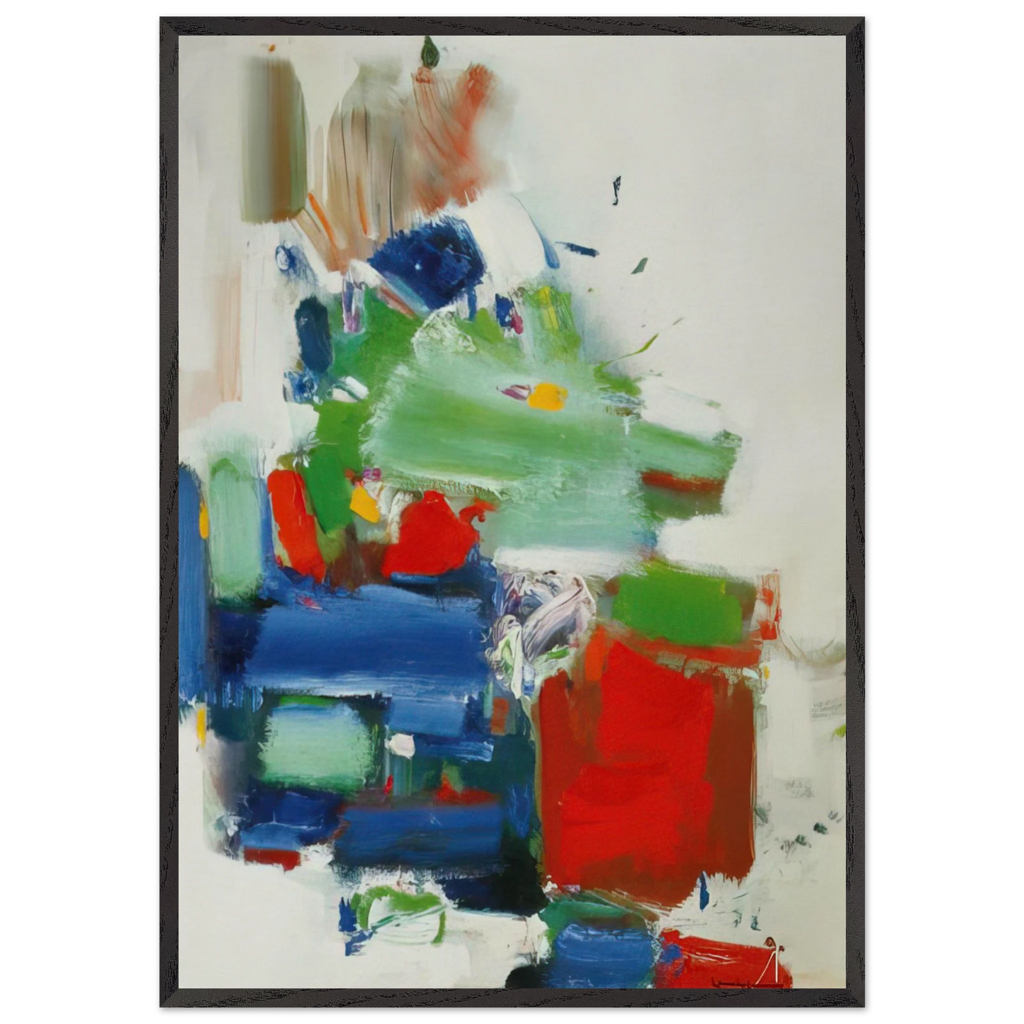 Art Like Love Is Dedication - Hans Hofmann Framed Art Print – Black Wooden Frame - Default Title - -Framed Art Print