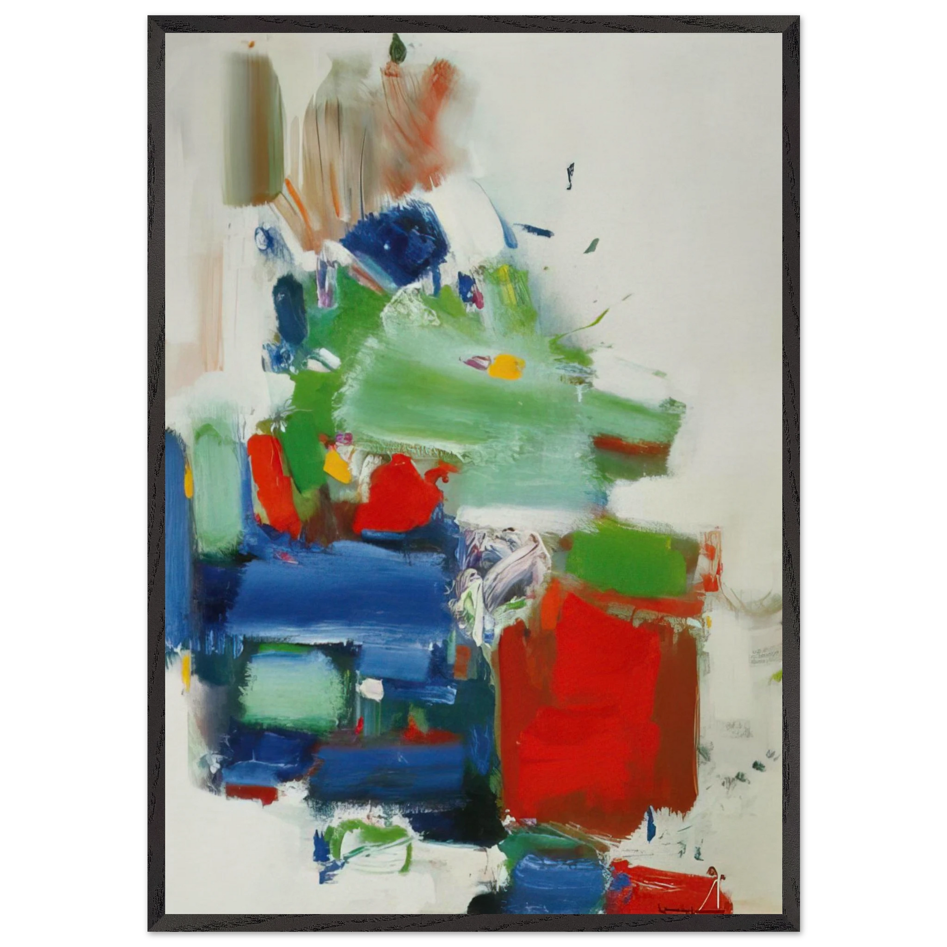 Art Like Love Is Dedication - Hans Hofmann Framed Art Print – Black Wooden Frame - Default Title - -Framed Art Print