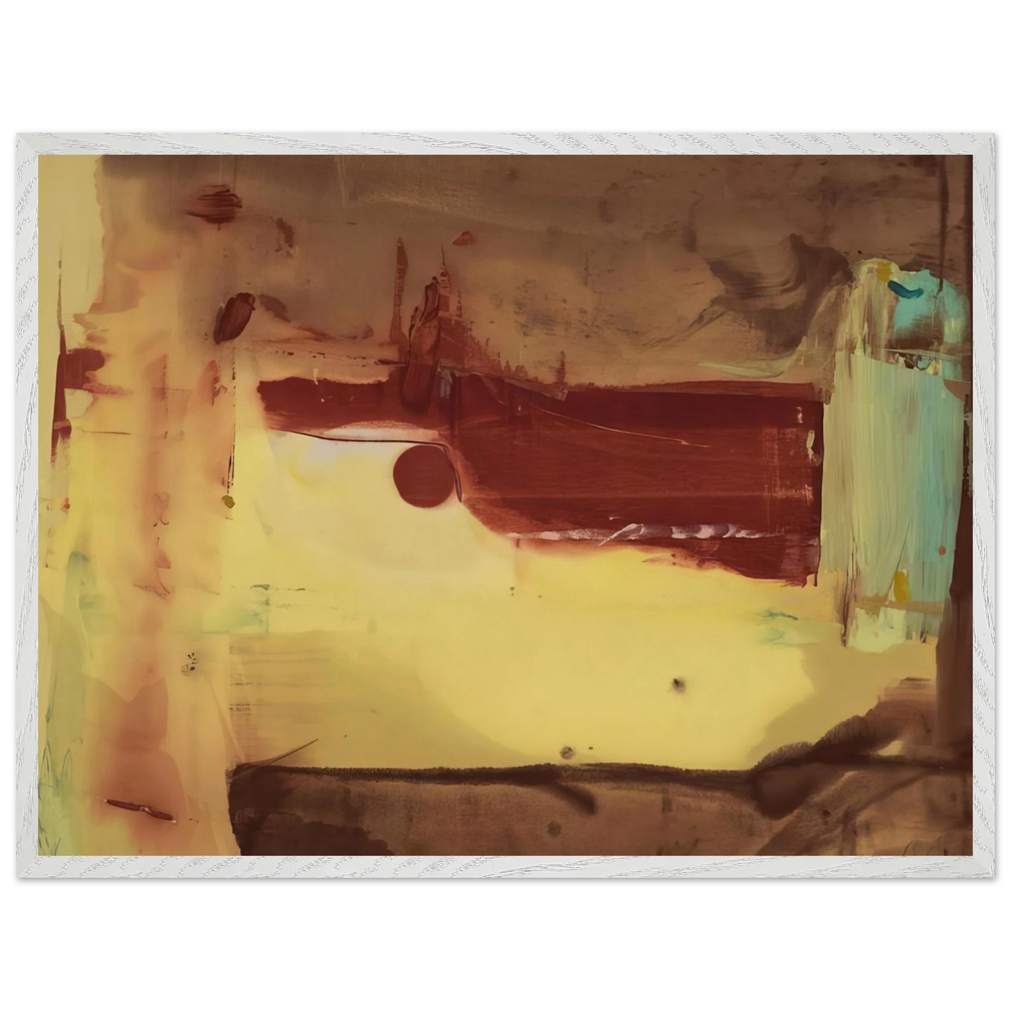 Helen Frankenthaler - Desert Pass - 1976 Wall art - A3 (29.7 x 42  cm) - Premium Wooden Framed Poster With Fine Art Paper - Wood frame