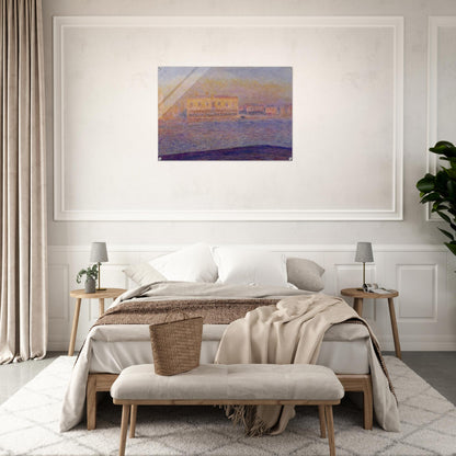 The Doges' Palace Seen from San Giorgio Maggiore, Venice - claude monet Acrylic Print - 70x100 cm / 28x40″ inches
