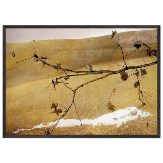 LONG LIMB - Andrew Wyeth Framed Art Print – Black Wooden Frame - Default Title - -Framed Art Print