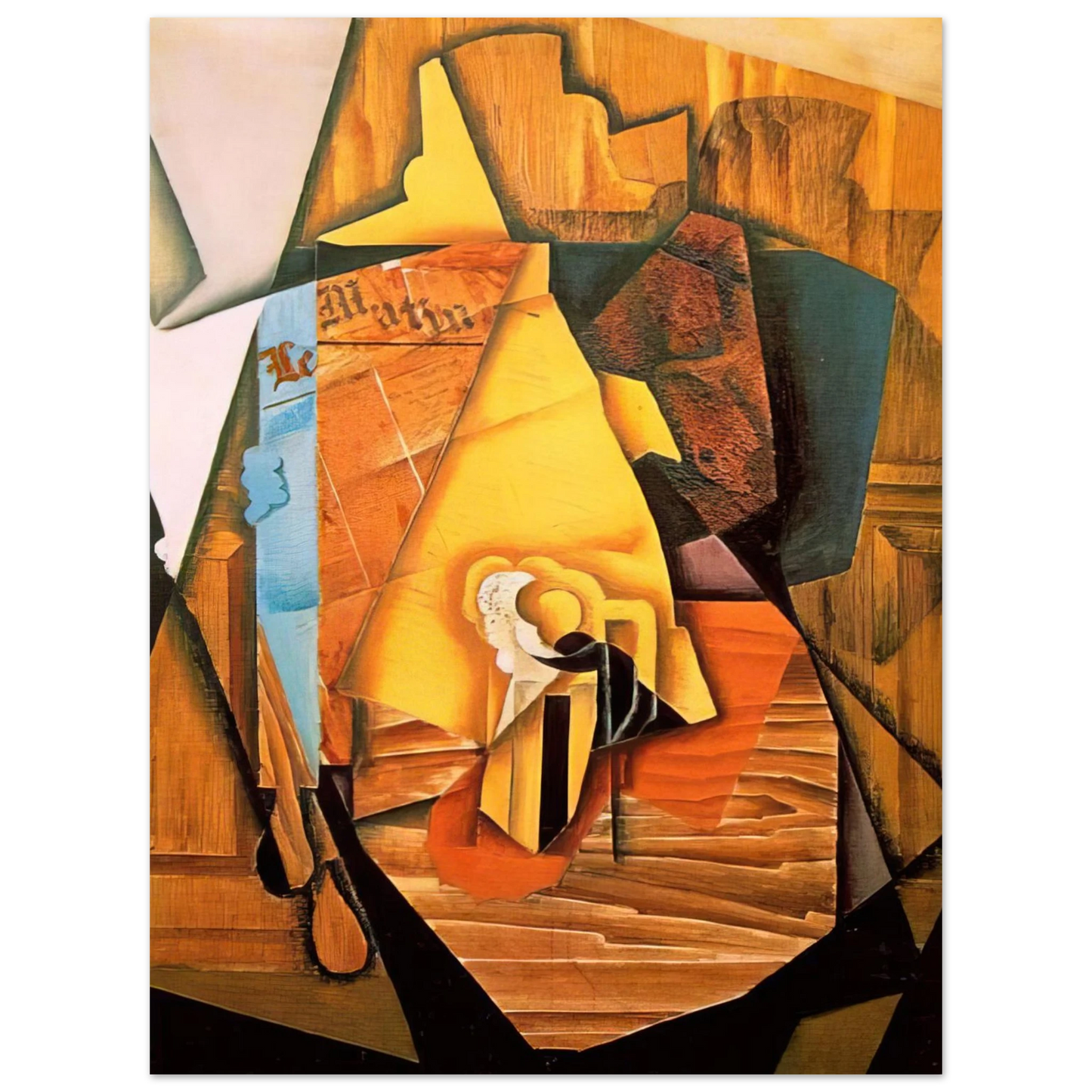 Juan Gris - A MAN IN A CAFE 1914 Fine Art Poster - Default Title