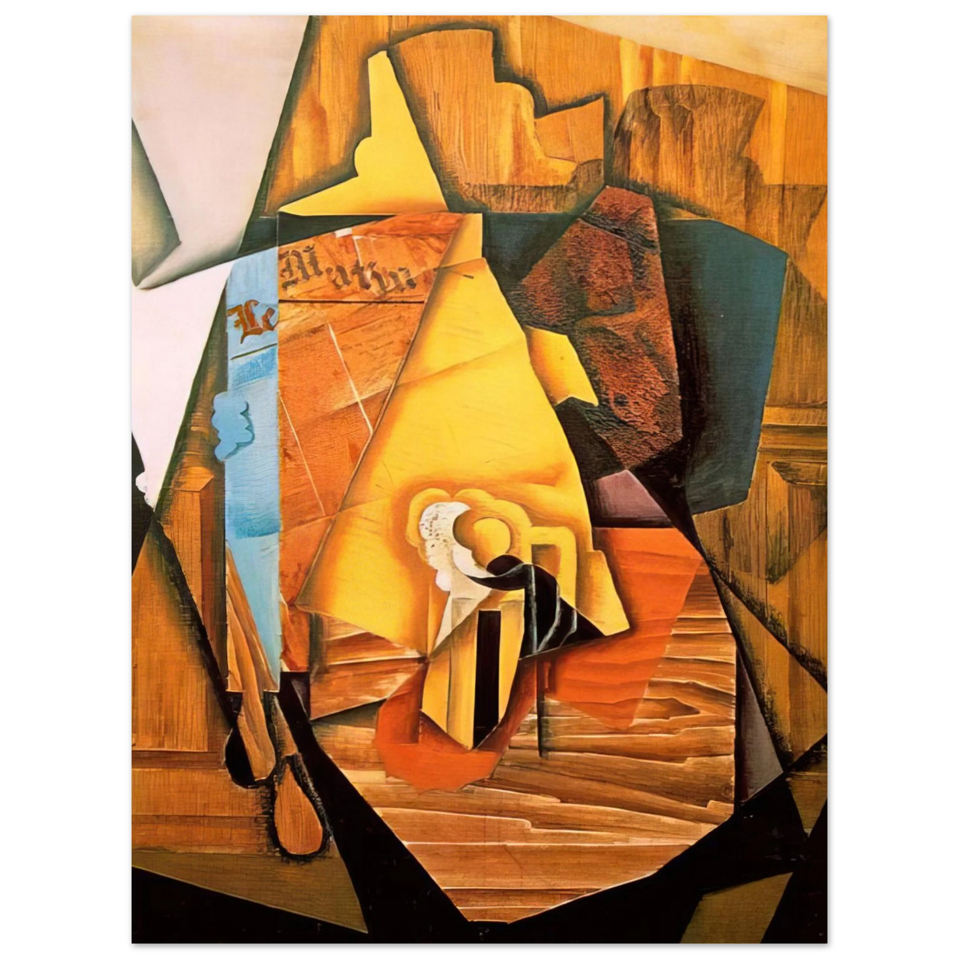 Juan Gris - A MAN IN A CAFE 1914 Fine Art Poster - Default Title