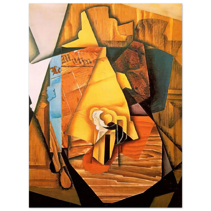 Juan Gris - A MAN IN A CAFE 1914  75x100 cm / 30x40inches Fine Art Poster