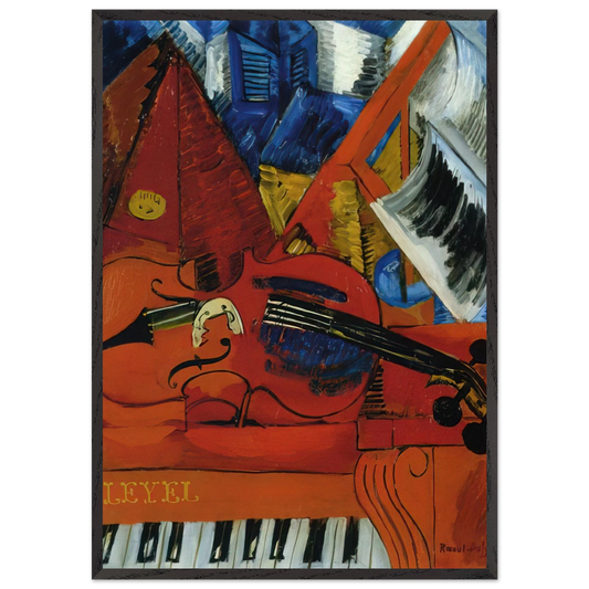THE VIOLIN 1916 N1 - Raoul Dufy Framed Art Print – Black Wooden Frame - Default Title - -Framed Art Print