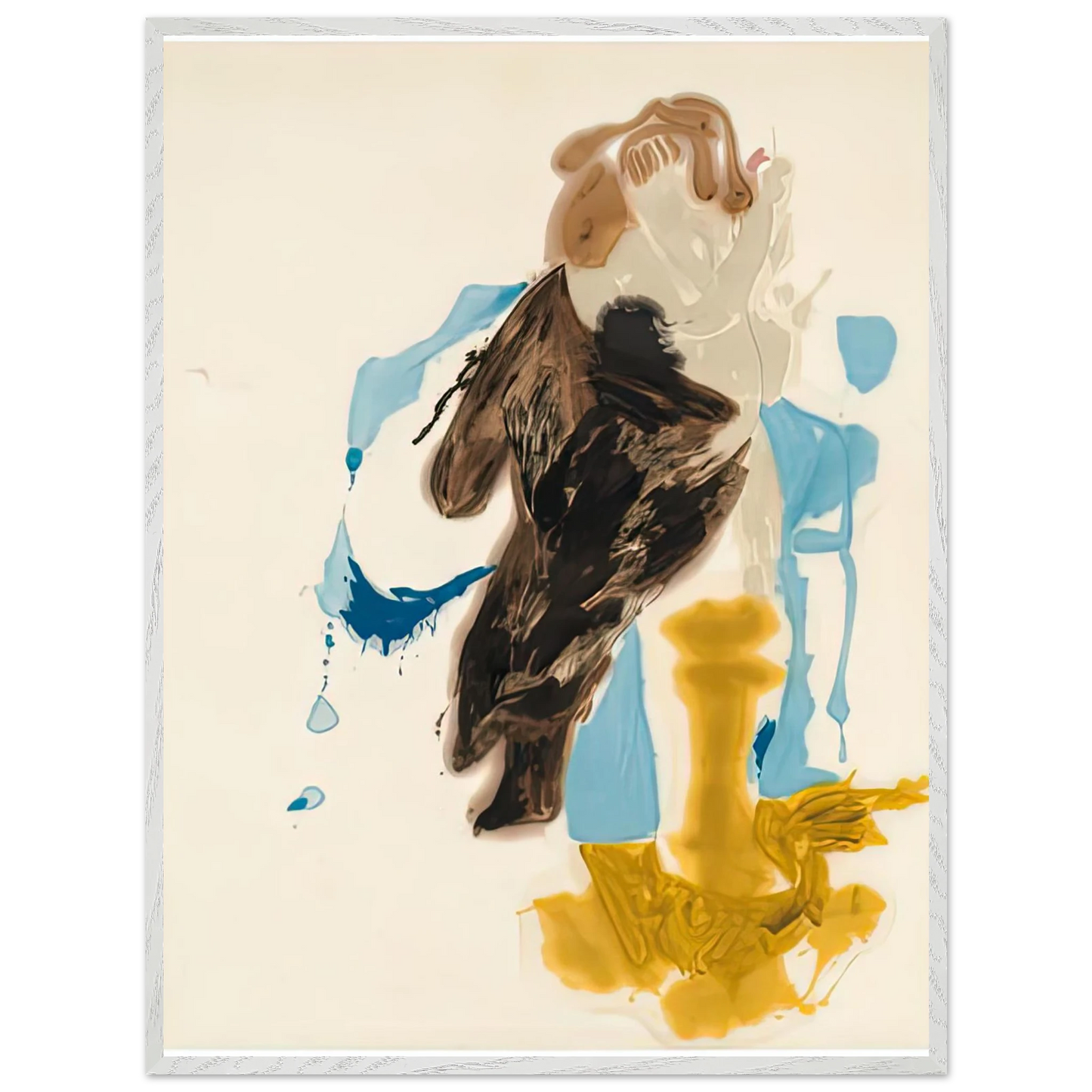 Helen Frankenthaler - After Rubens, 1961- Wall Art - 21x29.7 cm / 8x12" - Premium Wooden Framed Poster With Fine Art Paper - White frame