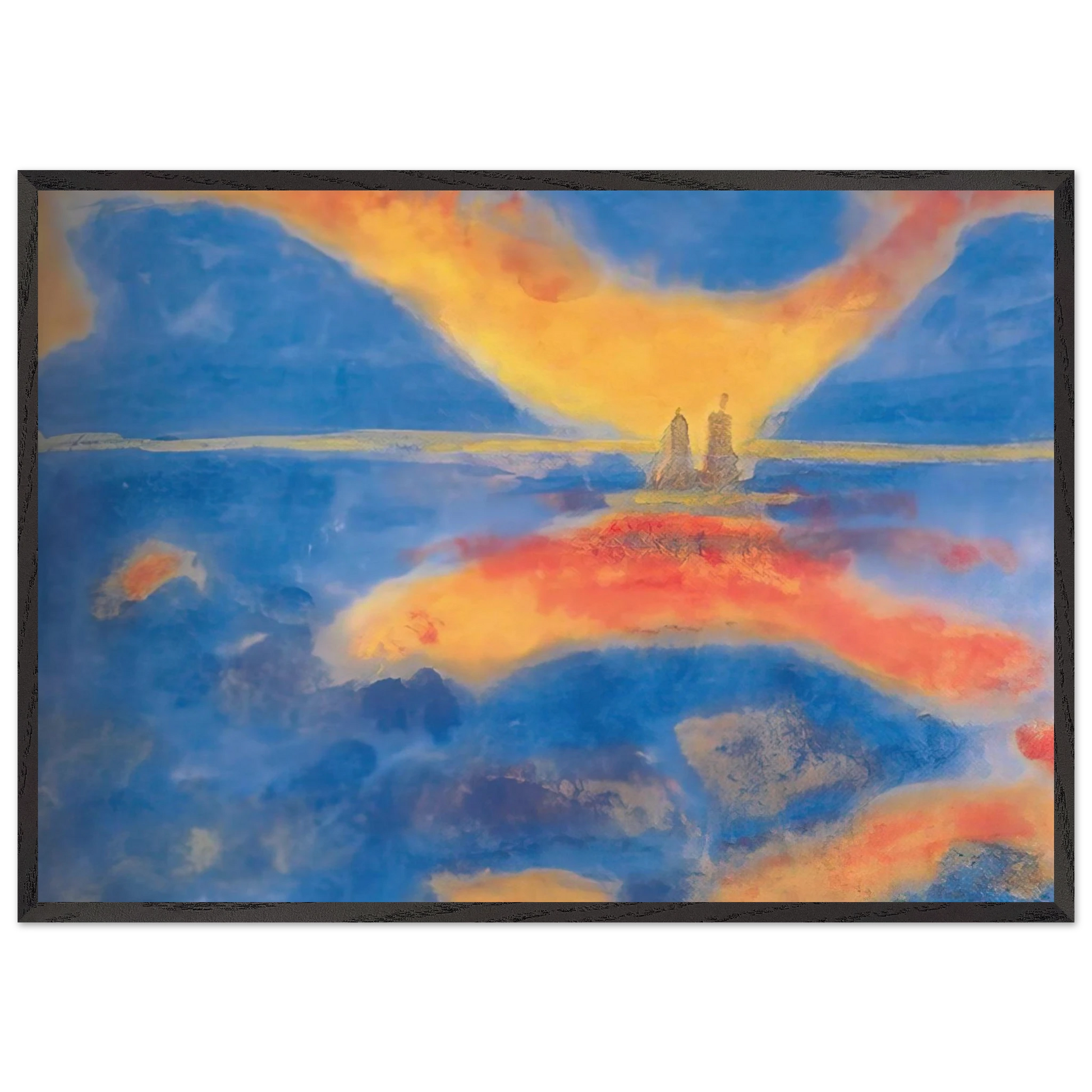 Sunrise at the sea - Emil Nolde Framed Art Print – Black Wooden Frame - Default Title - -Framed Art Print