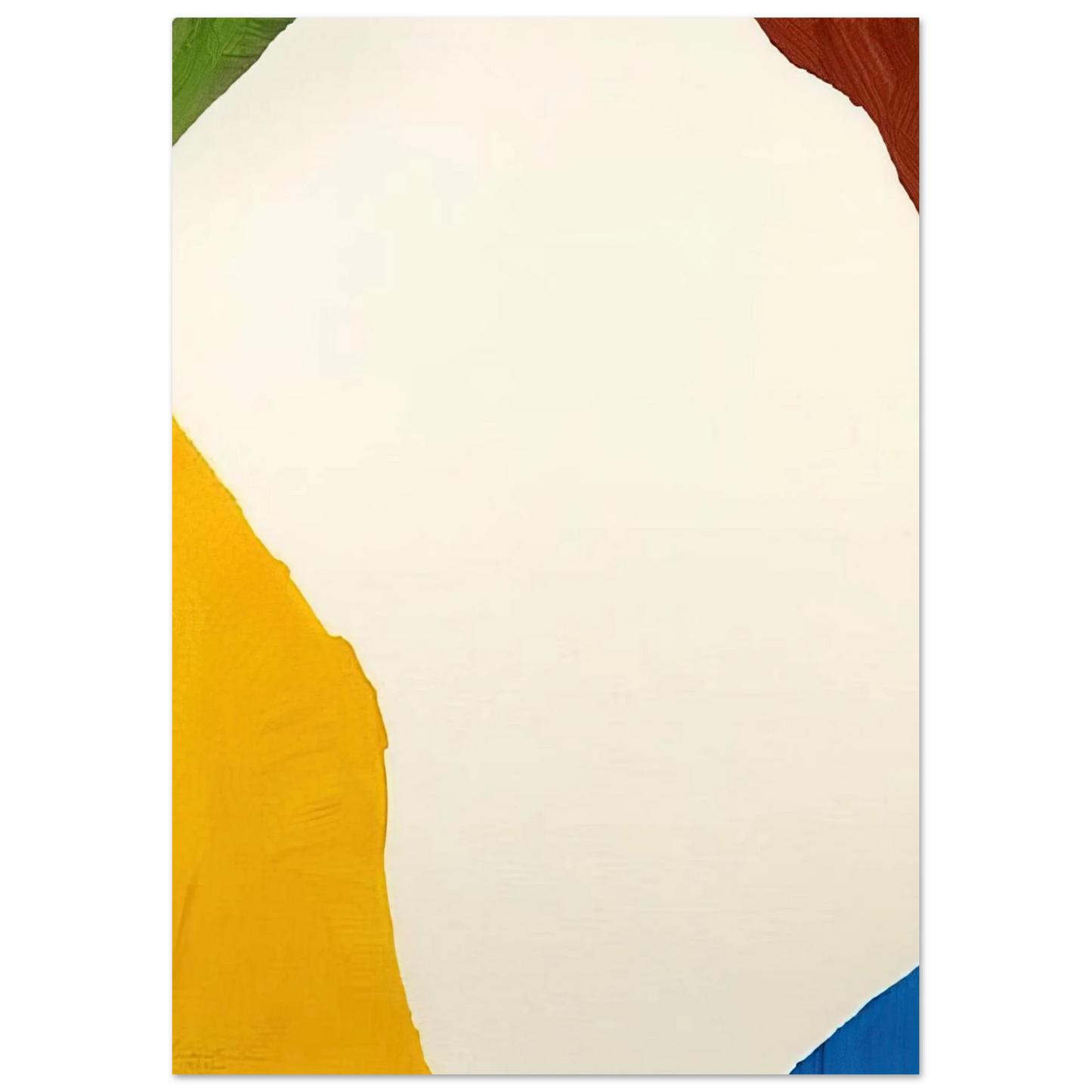 Helen Frankenthaler - Wind Directions - 1970 Wall art - A2 (42 x 59.4  cm) - Premium Wooden Framed Poster With Fine Art Paper - Black frame