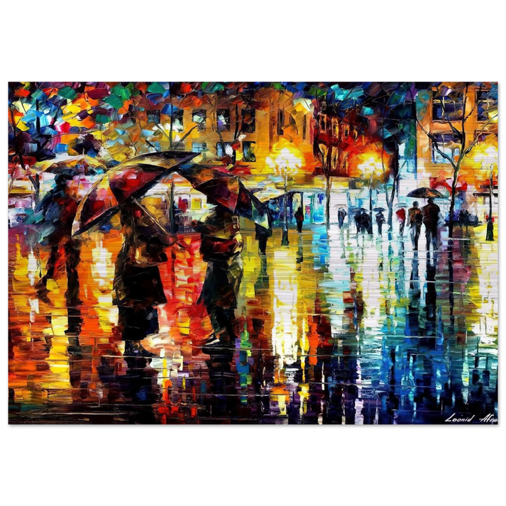 Leonid Afremov - Leonid Afremov Brushed Aluminum Print - 70x100 cm / 28x40 inches | Leonid Afremov Aluminum Print | Leonid Afremov Prints