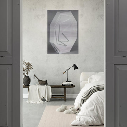 3-8 Eck - Concretism - Max Bill Brushed Aluminum Print - 70x100 cm / 28x40 inches | Max Bill Aluminum Print | Max Bill Prints