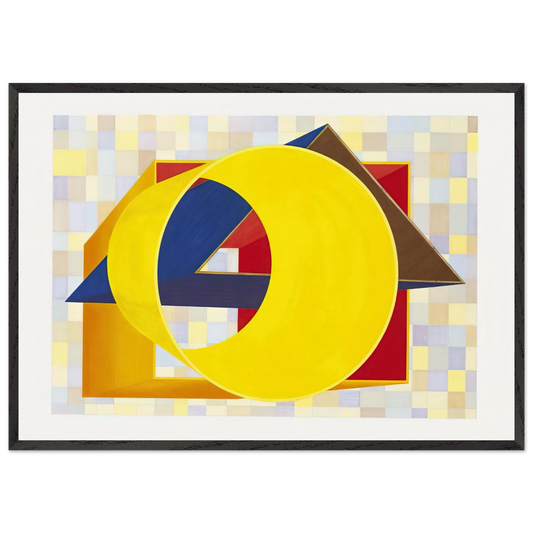 Prime Moments II - Al Held Framed Art Print – Black Wooden Frame - Default Title - -Framed Art Print