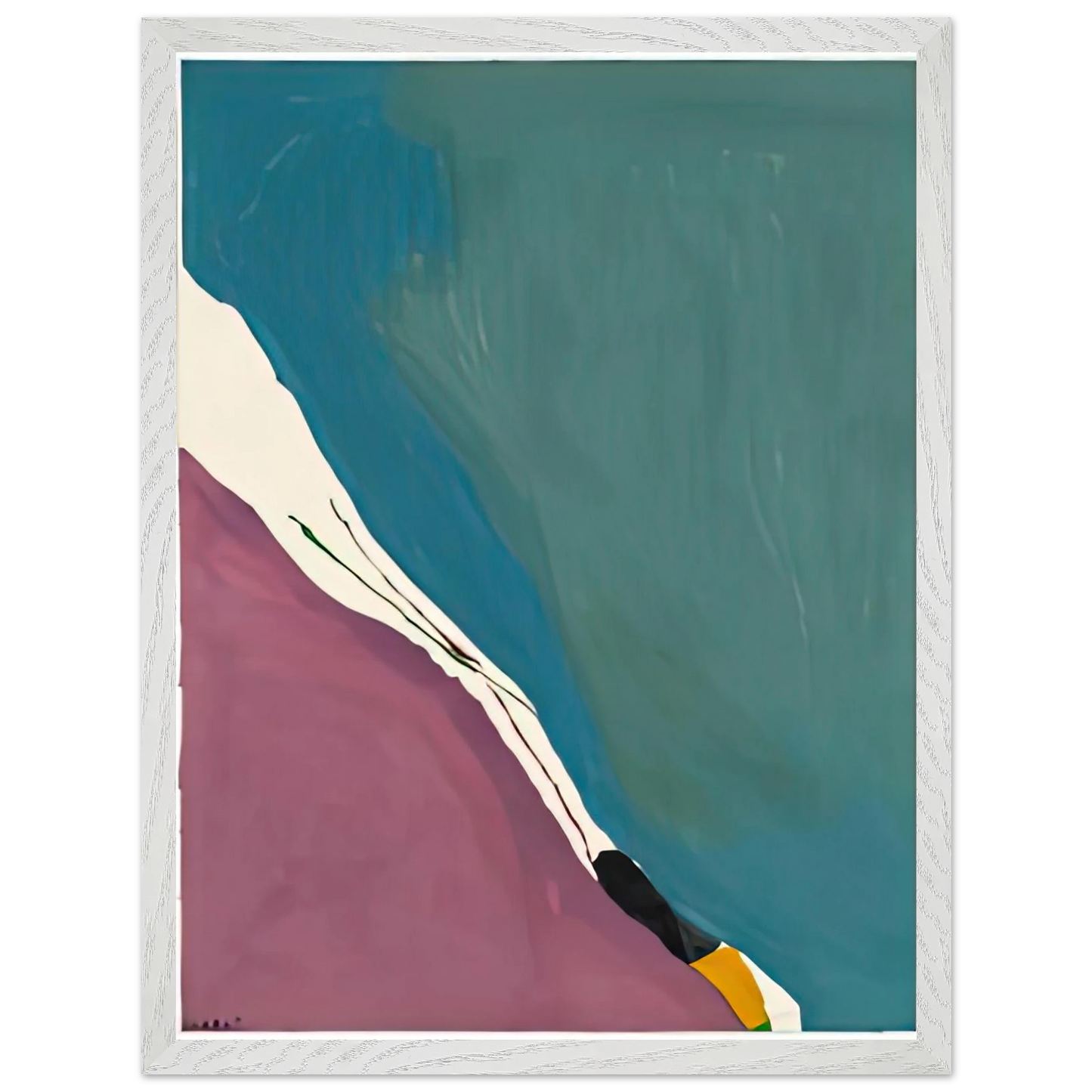Helen Frankenthaler - Red Travels, 1971- Wall Art - 30x40 cm / 12x16 inches - Premium Wooden Framed Poster With Fine Art Paper - Wood frame