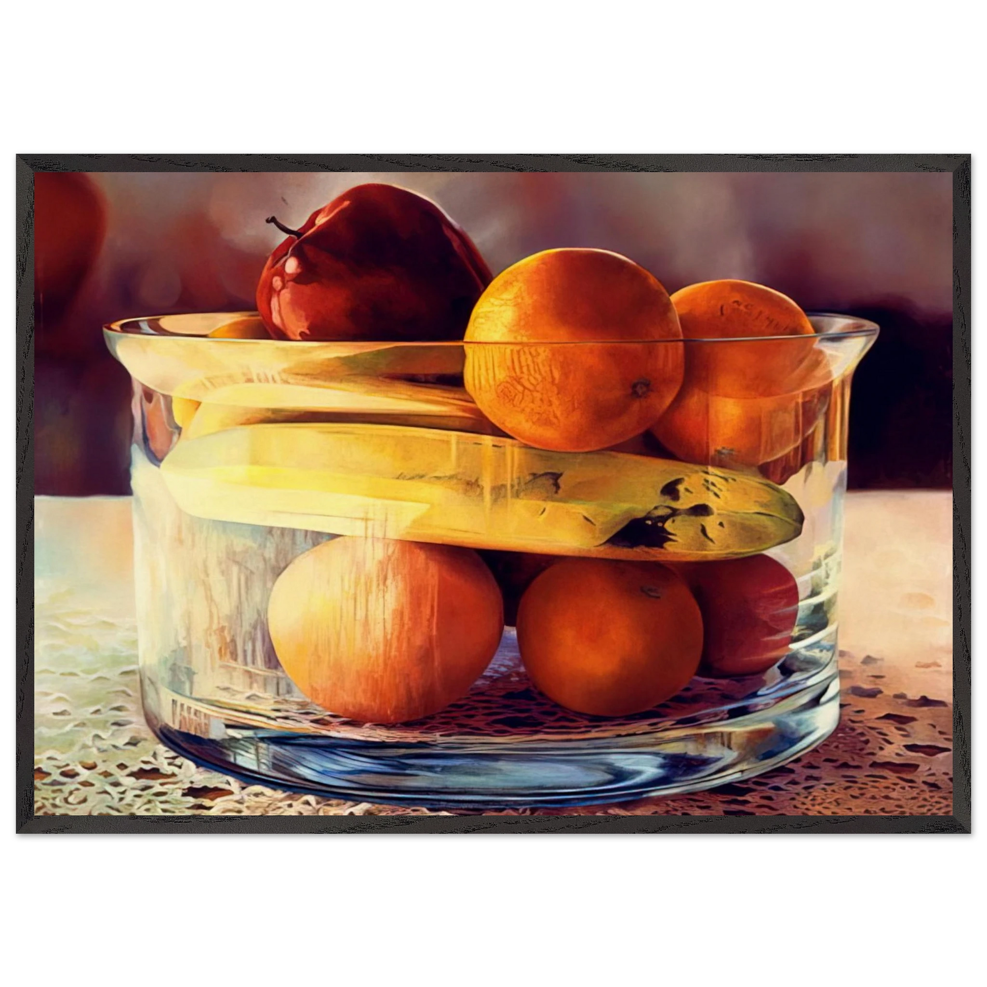 Bowld Banana - 1981 - Mary Pratt Framed Art Print – Black Wooden Frame - Default Title - -Framed Art Print