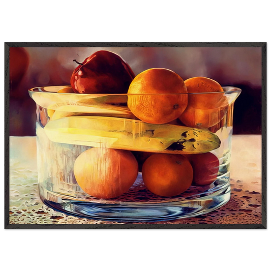 Bowld Banana - 1981 - Mary Pratt Framed Art Print – Black Wooden Frame - Default Title - -Framed Art Print