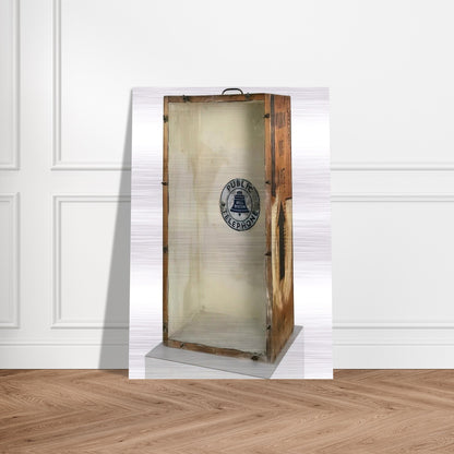 ART BOX 1963 - Robert Rauschenberg Brushed Aluminum Print - 70x100 cm / 28x40 inches | Robert Rauschenberg Aluminum Print | Robert Rauschenberg Prints