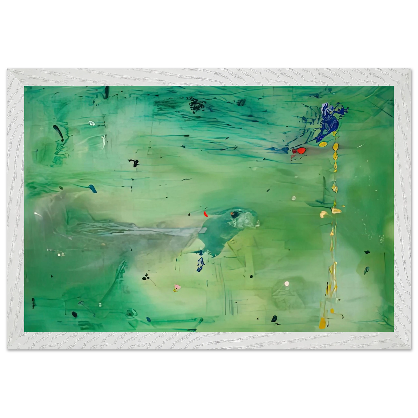 Helen Frankenthaler - A Green Thought in a Green Shade, 1981- Wall Art - 60x80 cm / 24x32 inches - Fine Art Poster - -