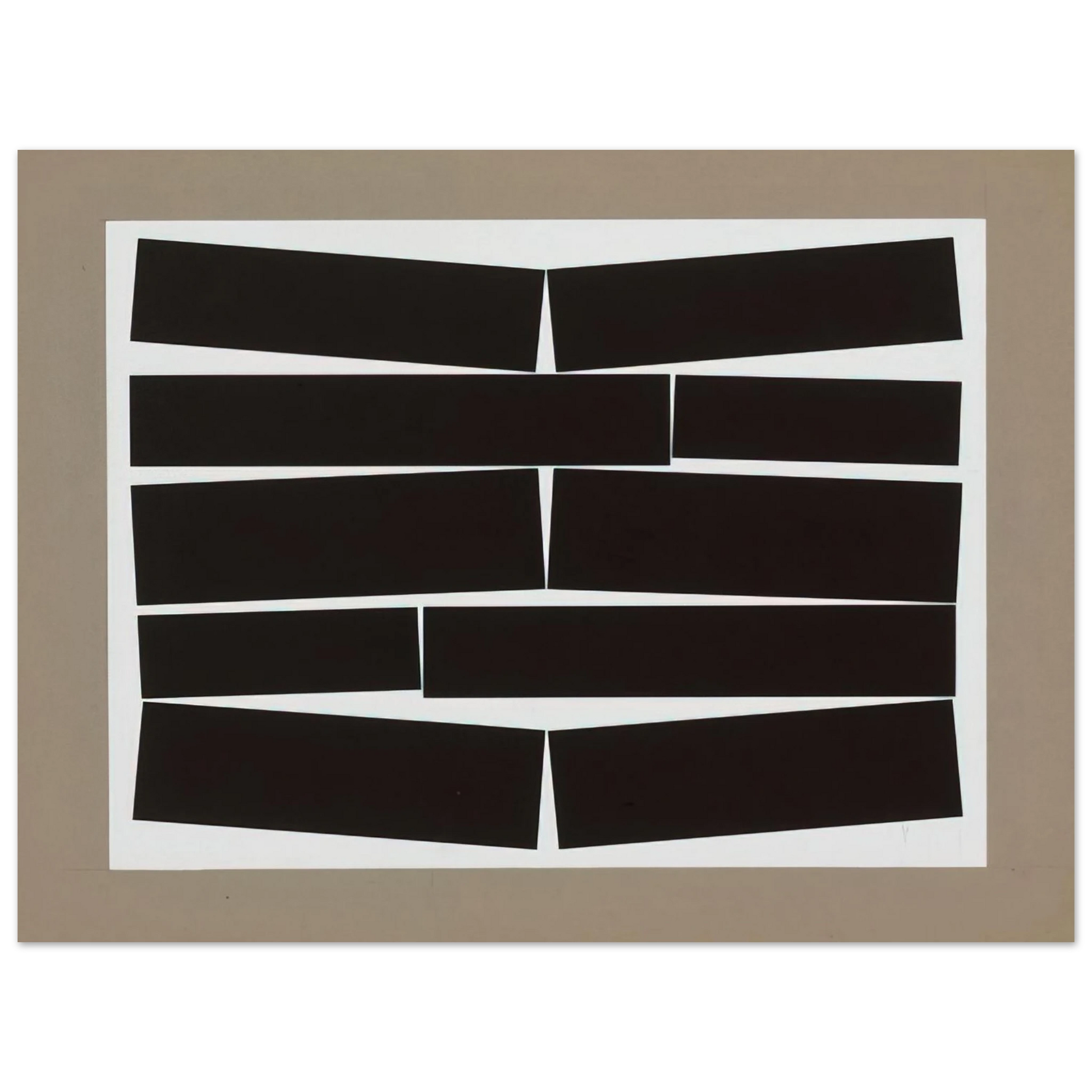 Helio Oiticica - Metaesquema Dois brancos - 1958 Fine Art Poster - Default Title