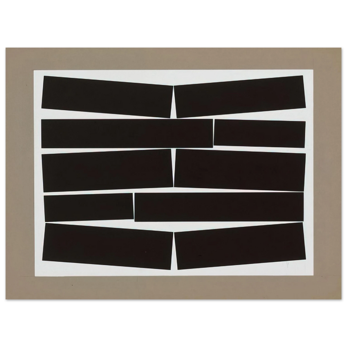 Helio Oiticica - Metaesquema Dois brancos - 1958  75x100 cm / 30x40inches Fine Art Poster