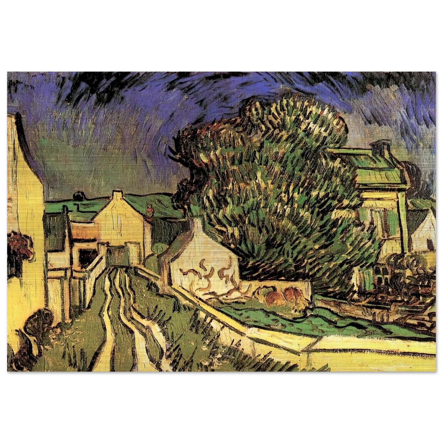 The House of Pere Pilon - Vincent van Gogh Brushed Aluminum Print - 70x100 cm / 28x40 inches | Vincent van Gogh Aluminum Print | Vincent van Gogh Prints