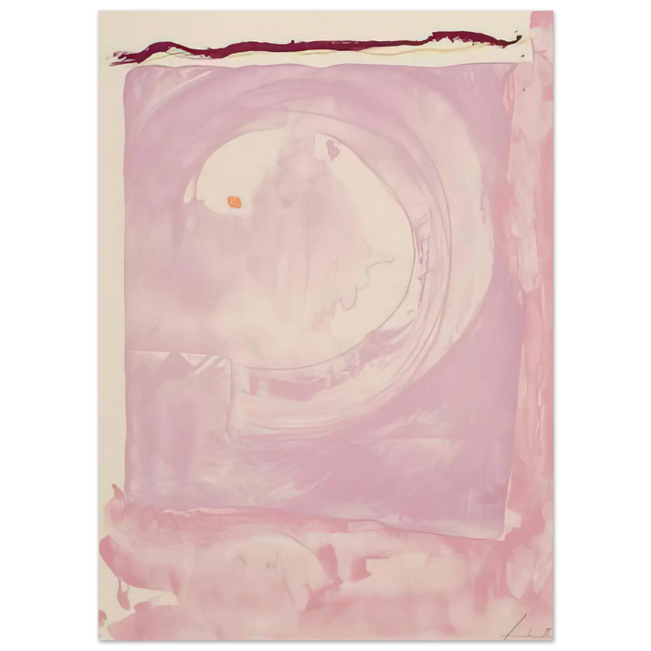 Helen Frankenthaler - Reflections IX - 1995 Wall art - 21x29.7 cm / 8x12" - Premium Wooden Framed Poster With Fine Art Paper - Wood frame